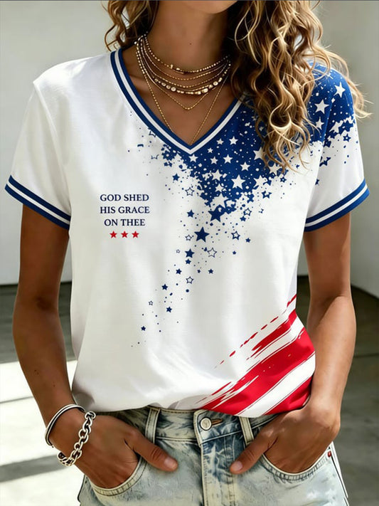 Women's God Shed His Grace On Thee Short-sleeved T-shirt