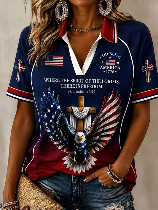 Women's God Bless America T-shirt