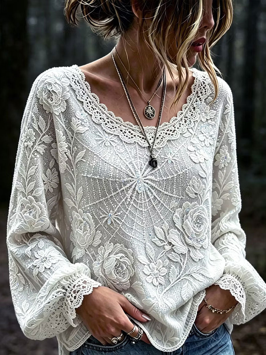 Women's Gothic Style Cotton Linen Shirt