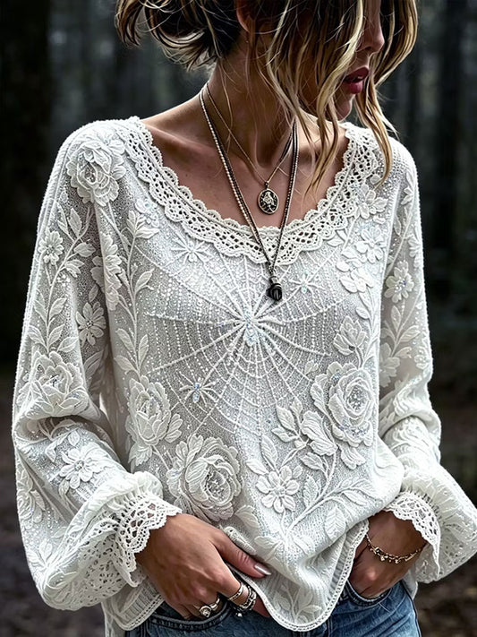 Women's Gothic Style Cotton Linen Shirt