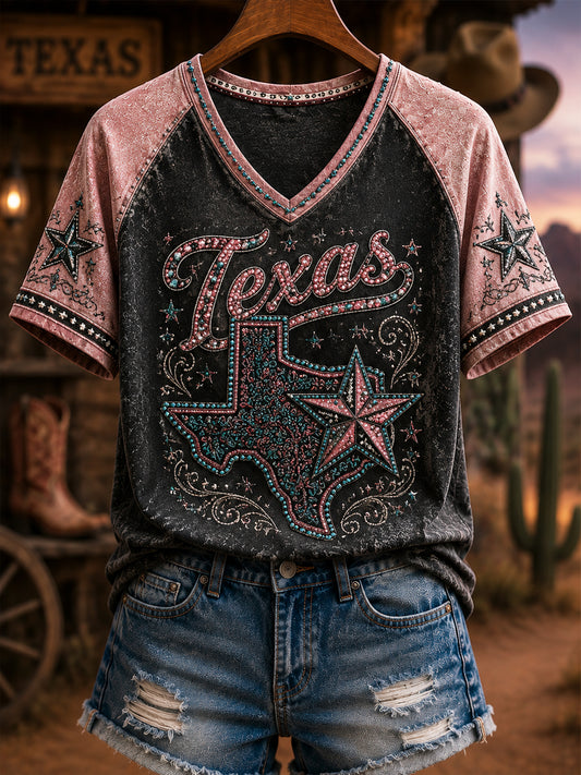 Retro Western Country Music Classic Casual T-Shirt