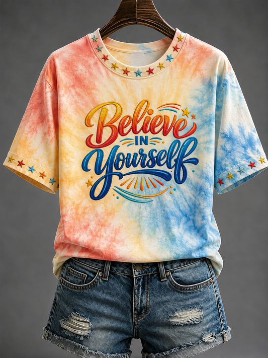 Women's Believe In Yourself Short-sleeved T-shirt