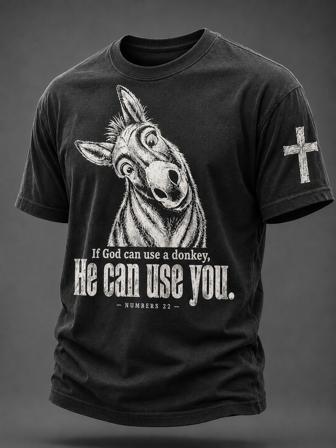 Men's If God Can Use A Donkey  He Can Use You Short Sleeves T-shirt