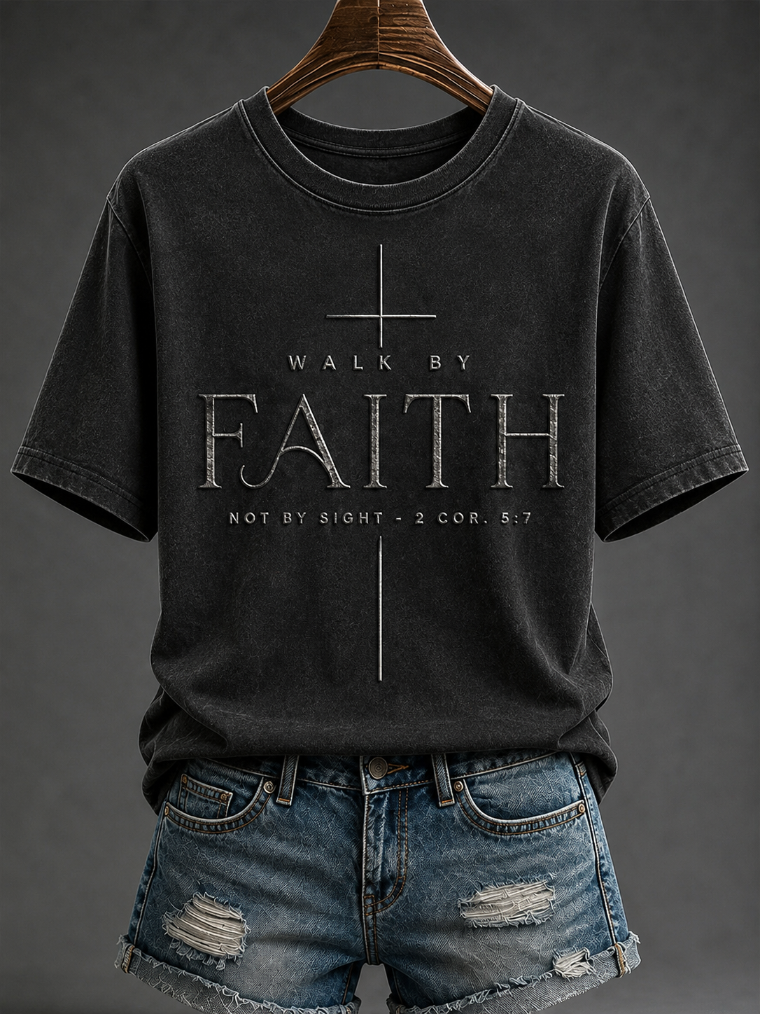 Women's Walk By Faith  Not By Sight Short-sleeved T-shirt