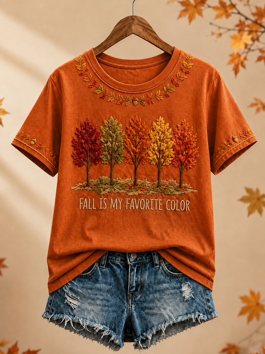 Women's Fall Is My Favorite Color  short-sleeved T-shirt