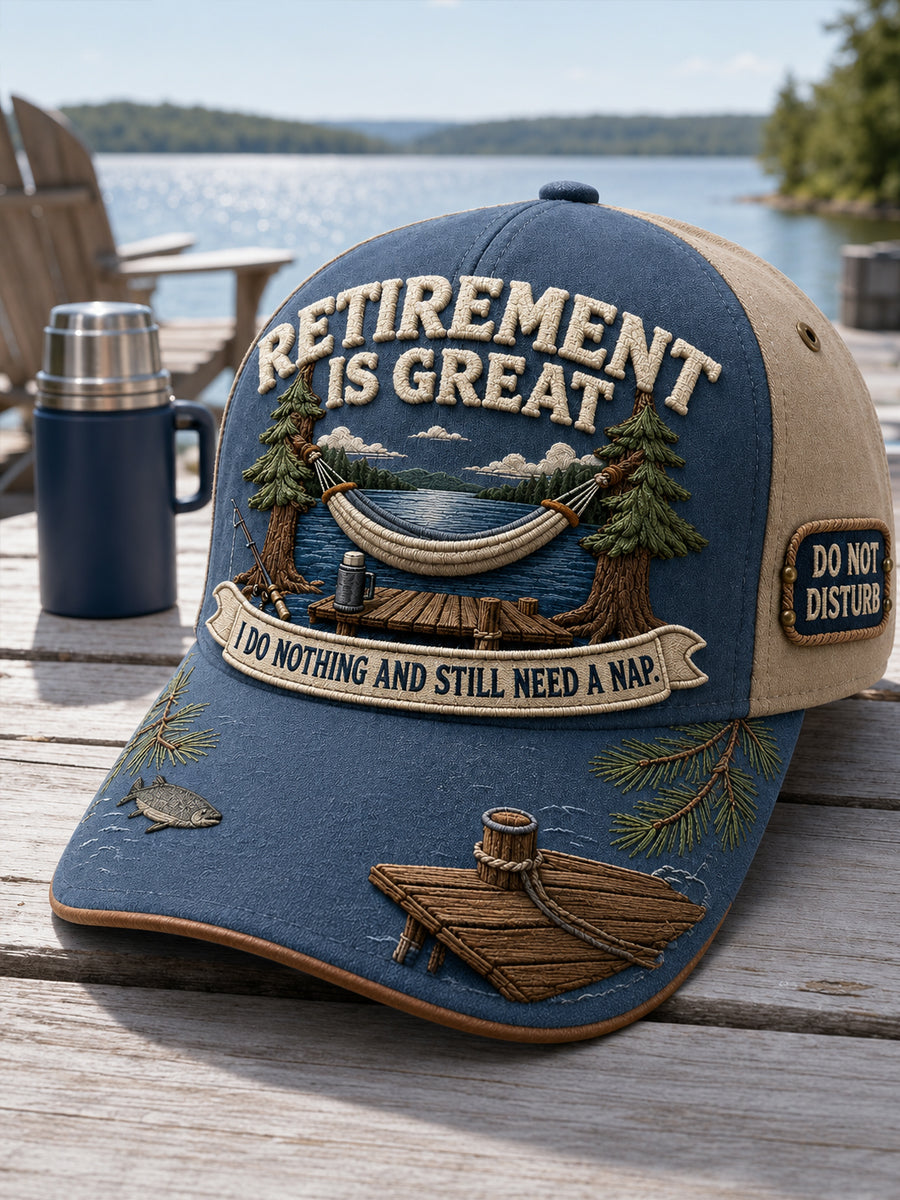 Unisex Vintage  “Retirement Is Great” Print Hat