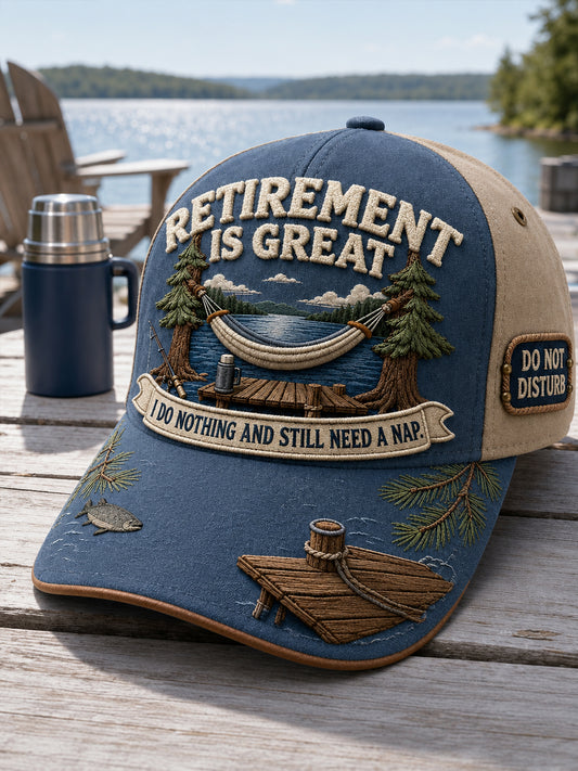 Unisex Vintage  “Retirement Is Great” Print Hat