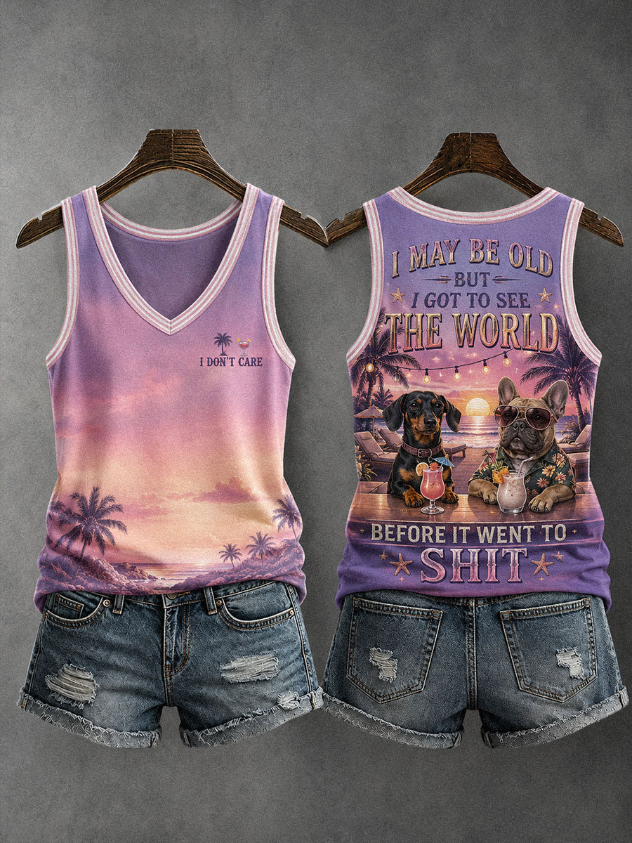 Women's I May Be Old But I Got To See The World Before It Went To Shit Tank Top