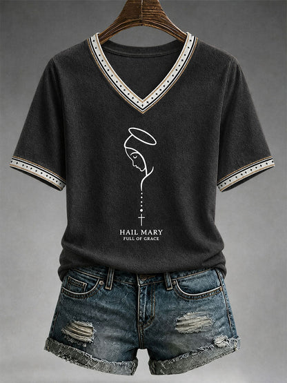 Women's Hail Mary Full Of Grace T-shirt
