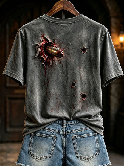Women's Halloween Bullet Bloody T-Shirts