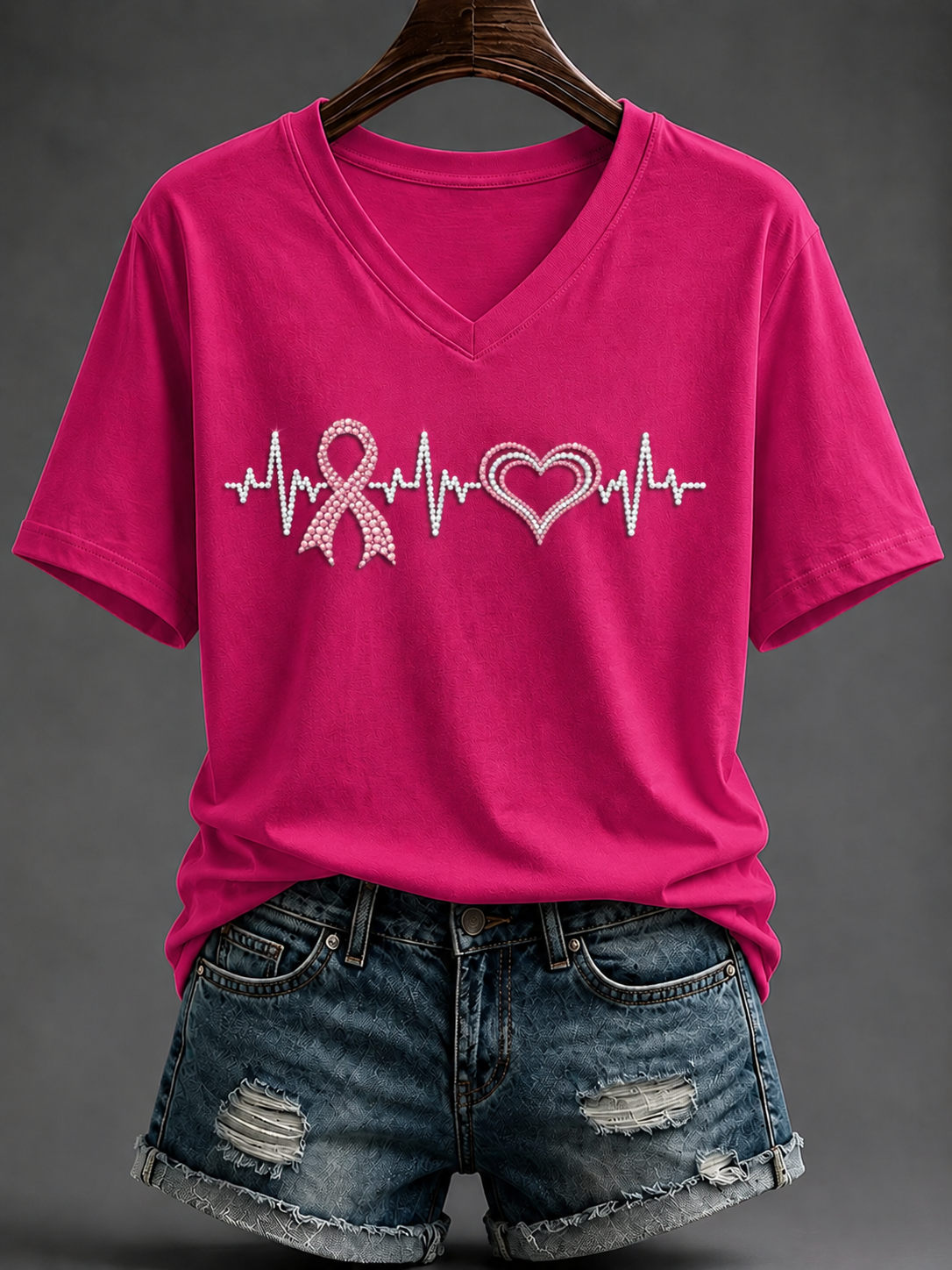Women's Breast Cancer Short-sleeved T-shirt