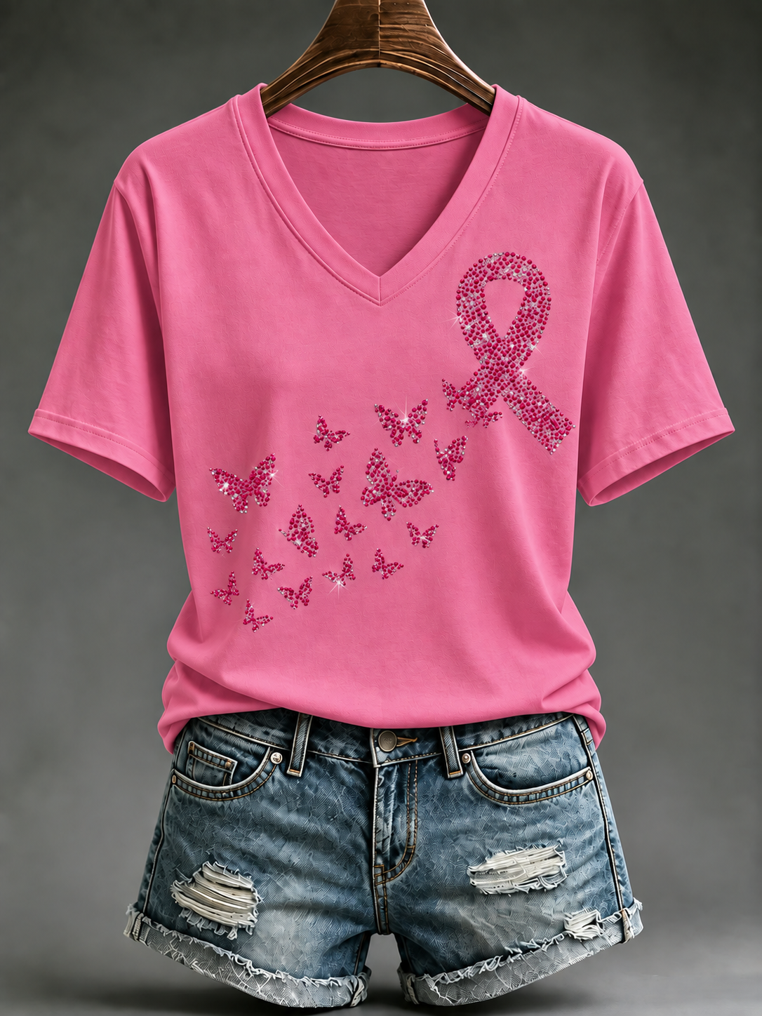 Women's Breast Cancer Short-sleeved T-shirt