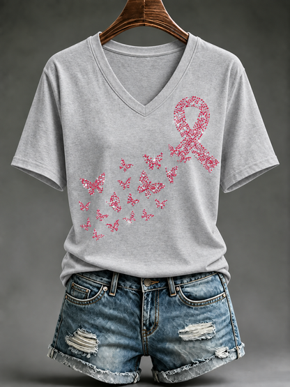 Women's Breast Cancer Short-sleeved T-shirt