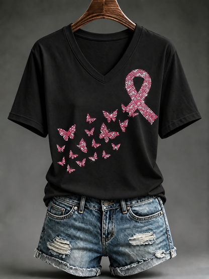Women's Breast Cancer Short-sleeved T-shirt