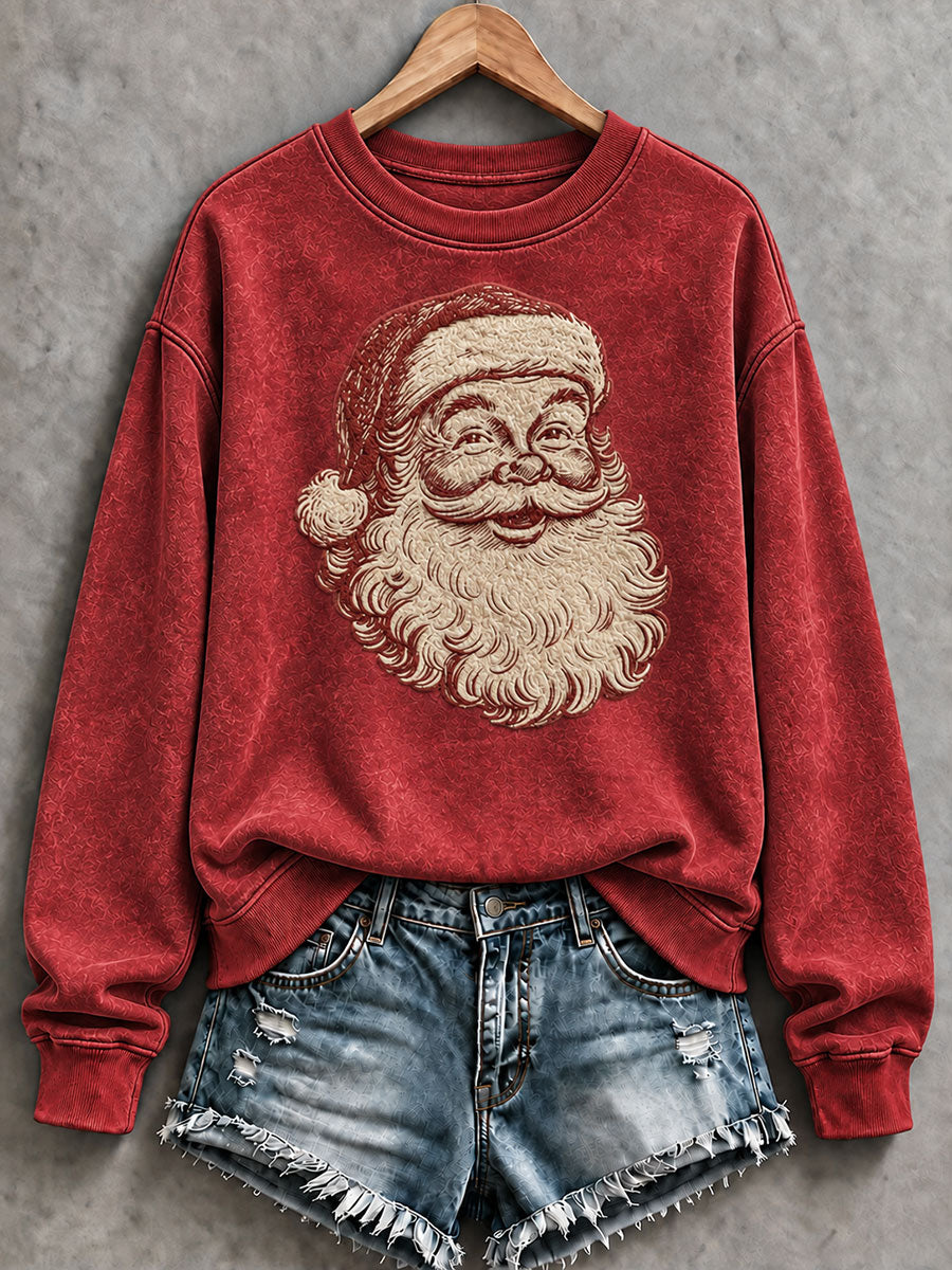 Women's Santa Claus Print Casual Sweatshirt
