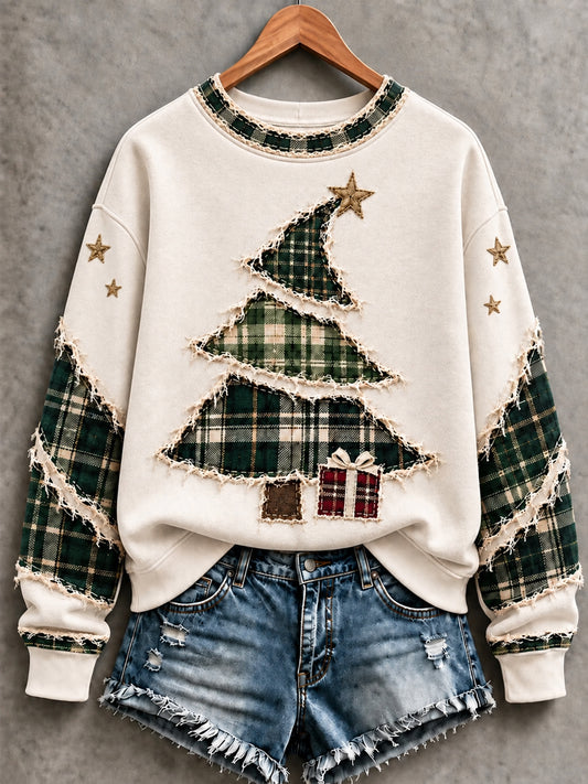 Women's Christmas Tree  Art Sweatshirt